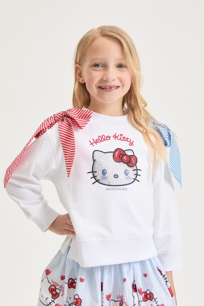 X Hello Kitty bow-detail sweatshirt