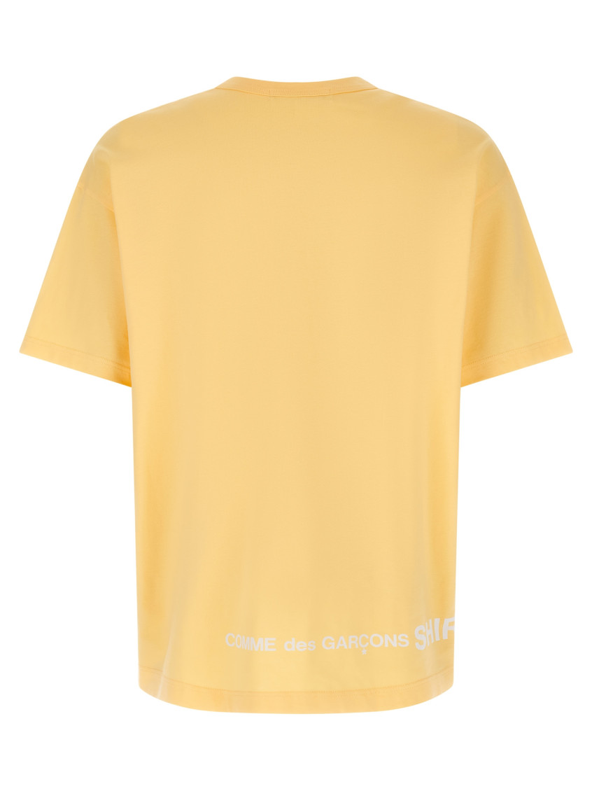 Orange Logo Print T-shirt