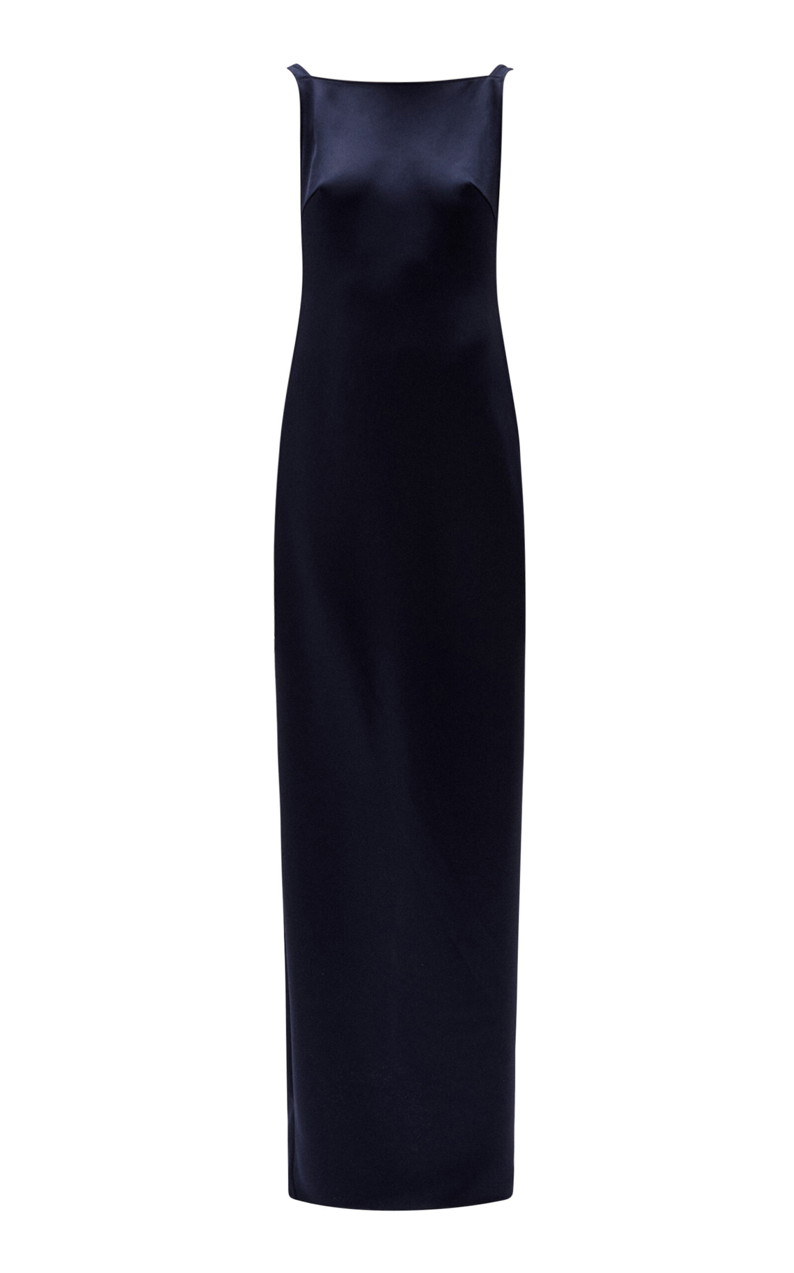 Satin Open Back Slip Gown - Moda Operandi