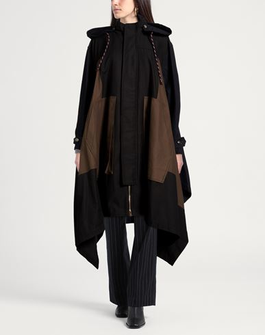 Woman Overcoat & Trench Coat Midnight blue Size 2 Cotton