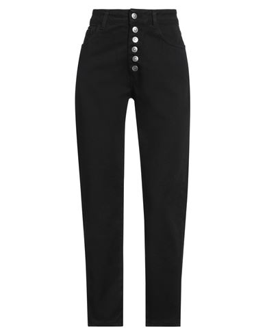 Woman Pants Black Size 27 Cotton, Elastane