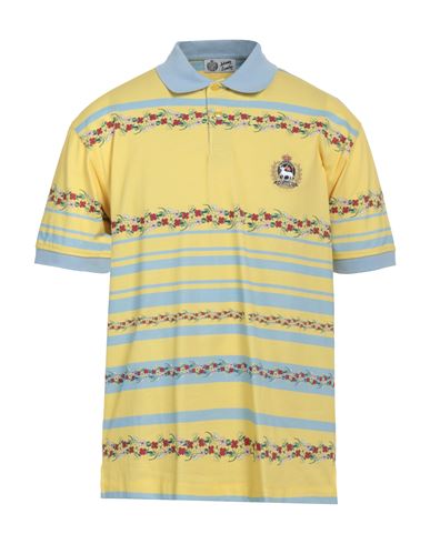 Man Polo shirt Yellow Size L Cotton