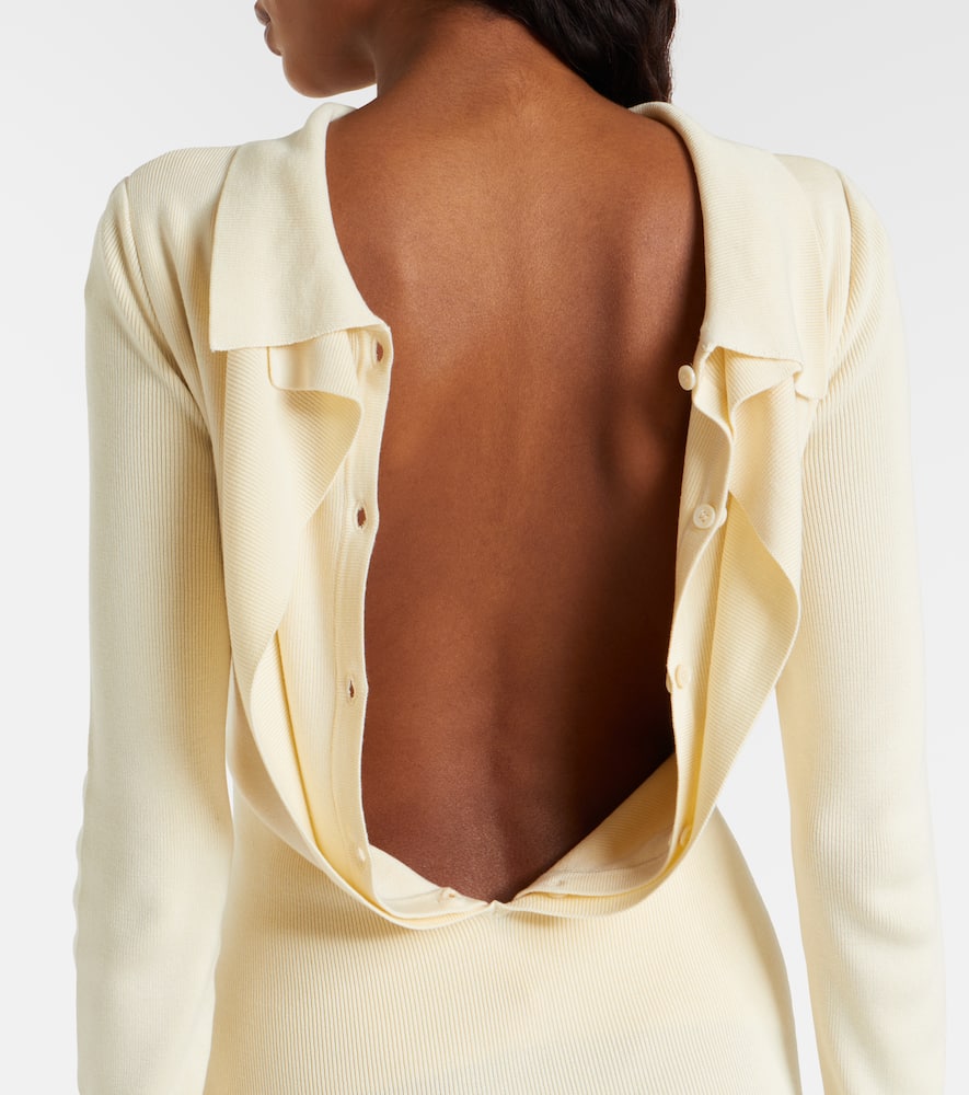 Elowen open-back silk-blend maxi dress