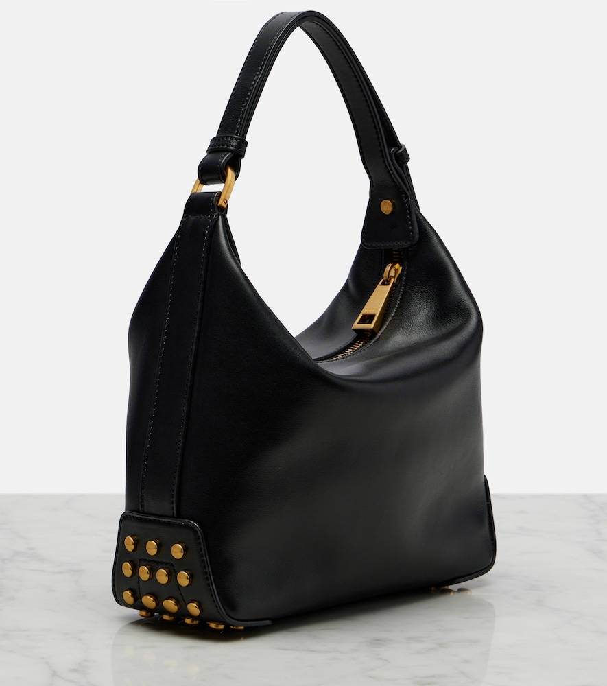 Metal Dots Mini leather shoulder bag
