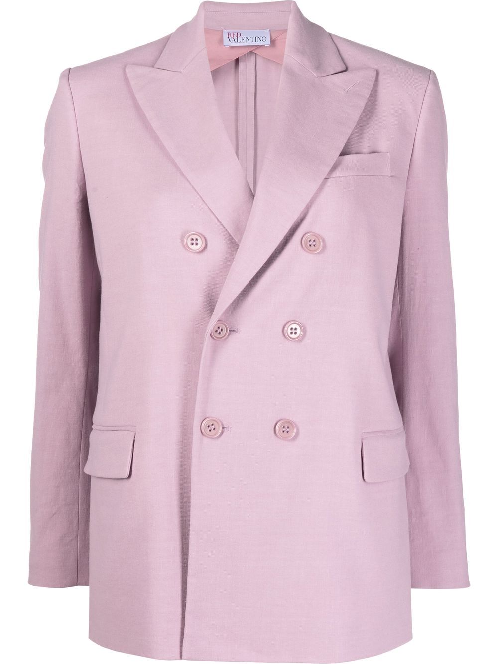 Peak-lapels double-breasted blazer - Pink