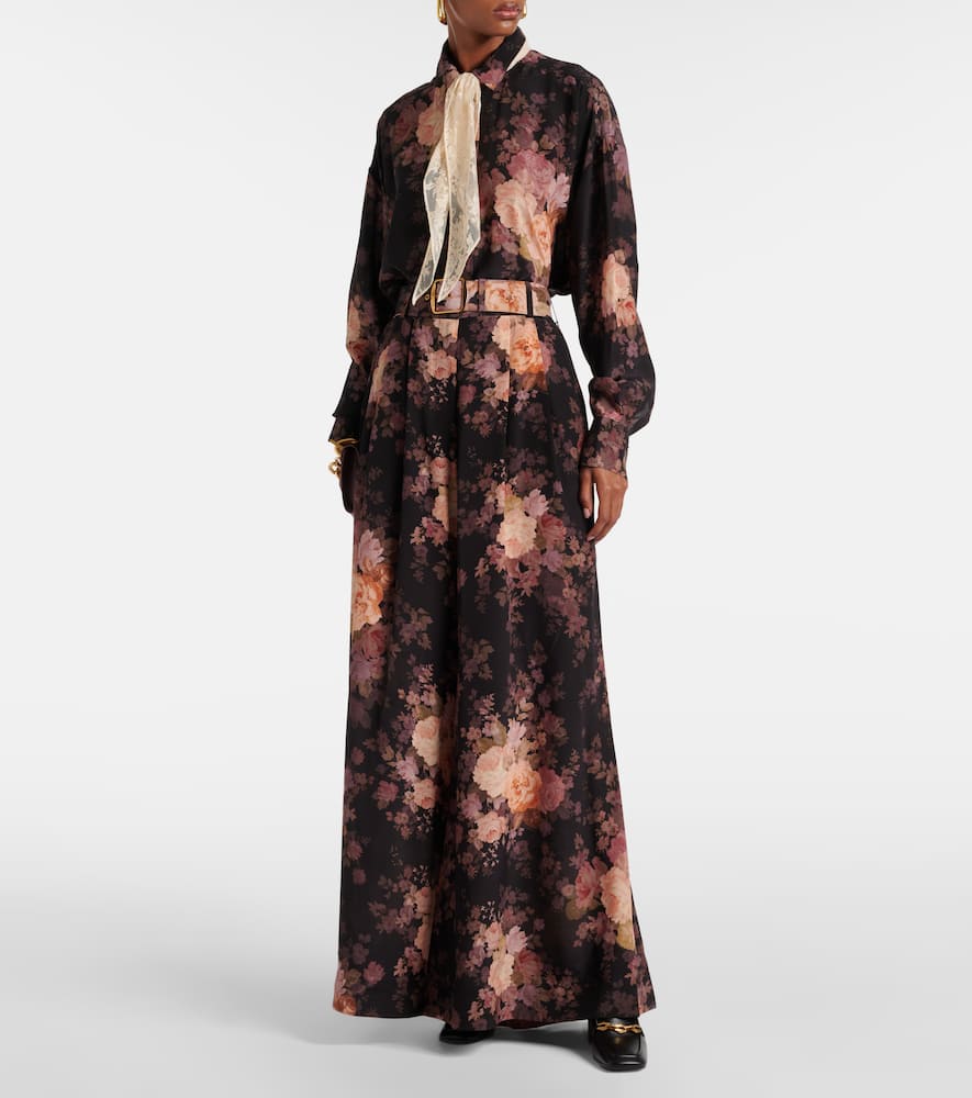 Zimmermann Floral linen midi dress