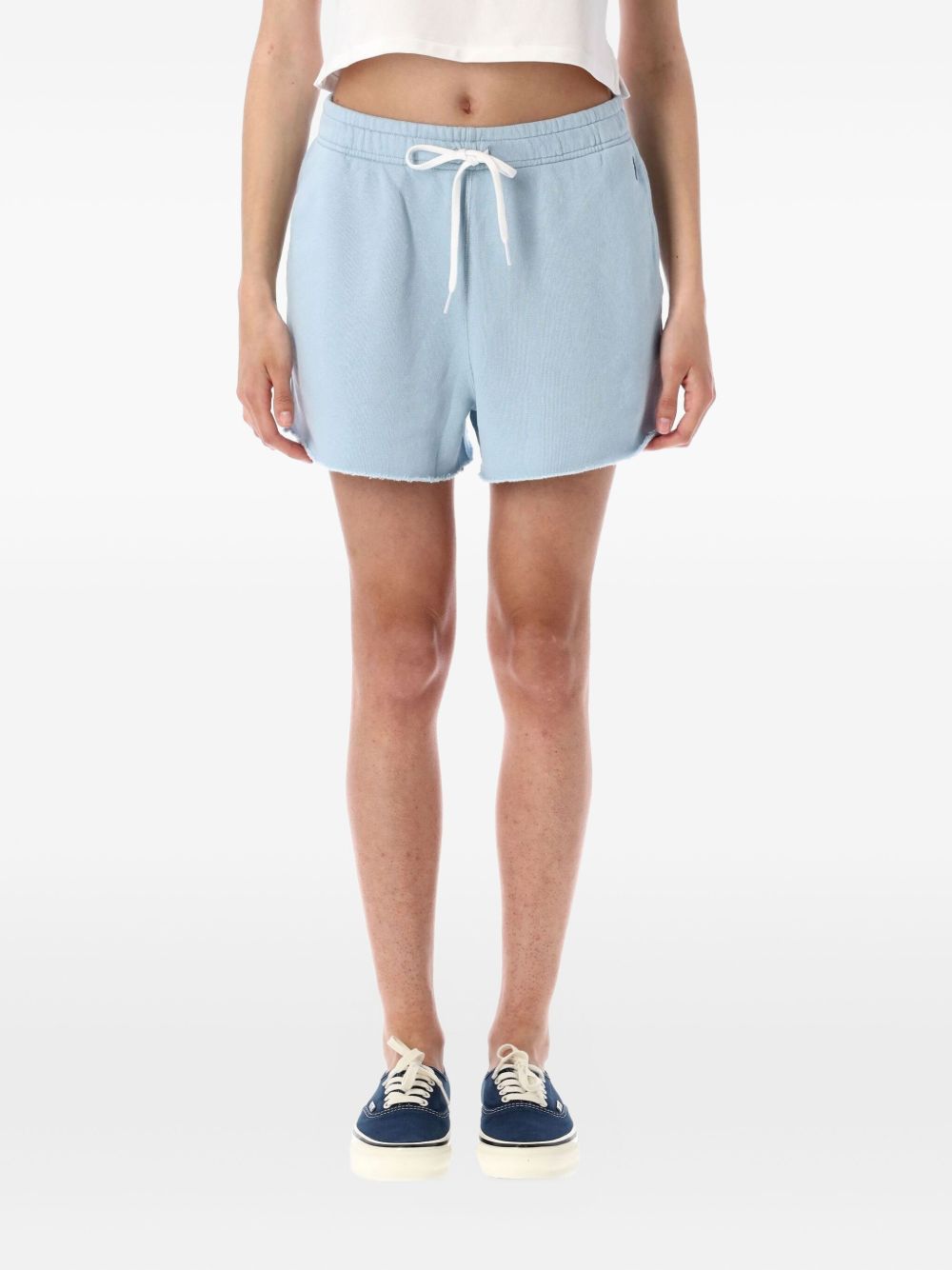 Polo Ralph Lauren frayed-hem drawstring shorts - Blue