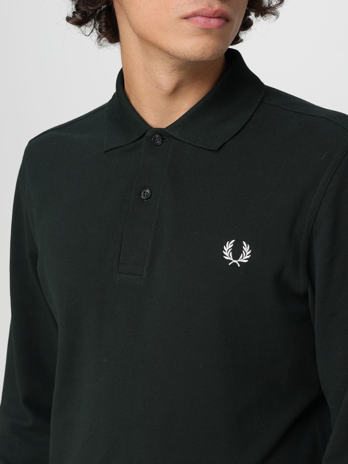 Polo Shirt Men color Green