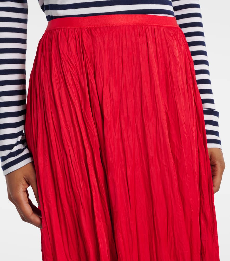 Mid-rise midi skirt