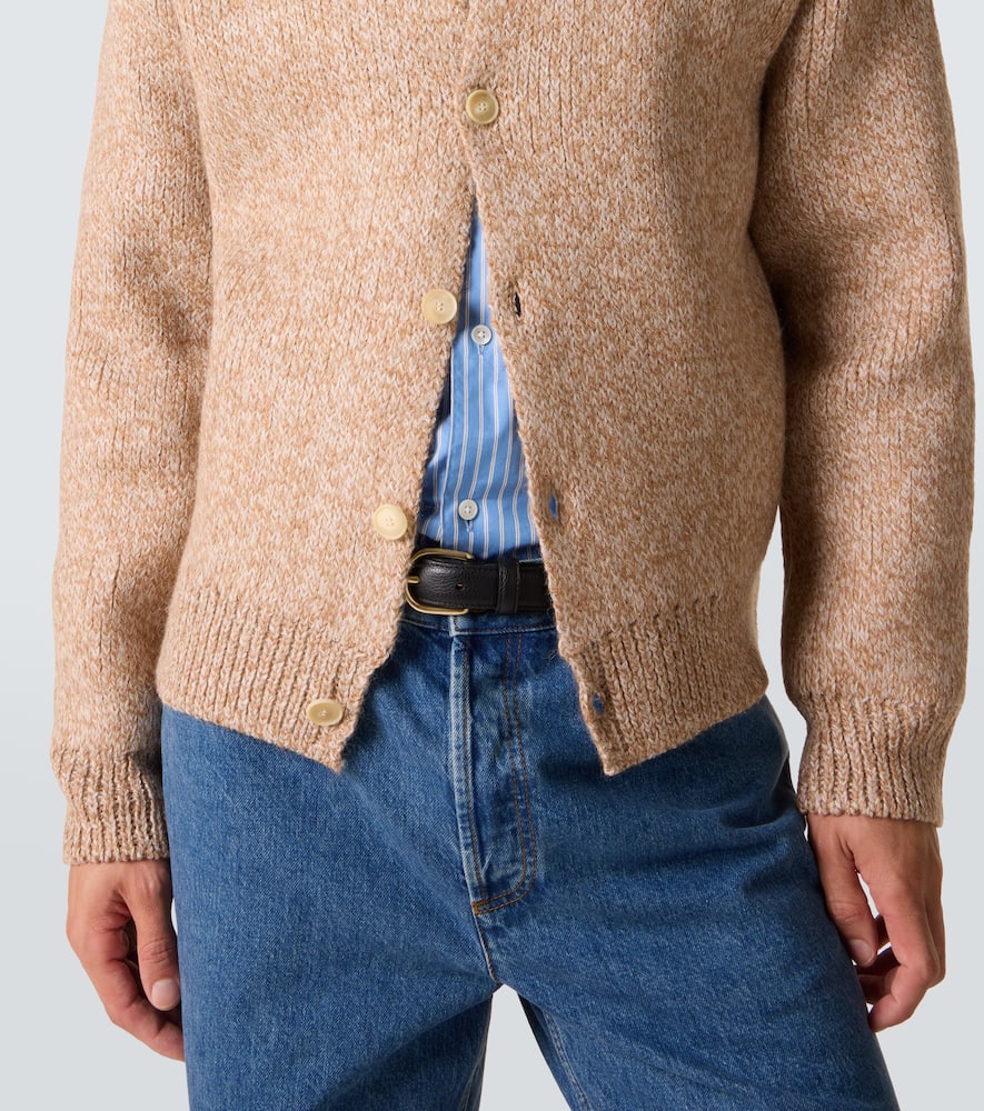 Wool and alpaca-blend cardigan