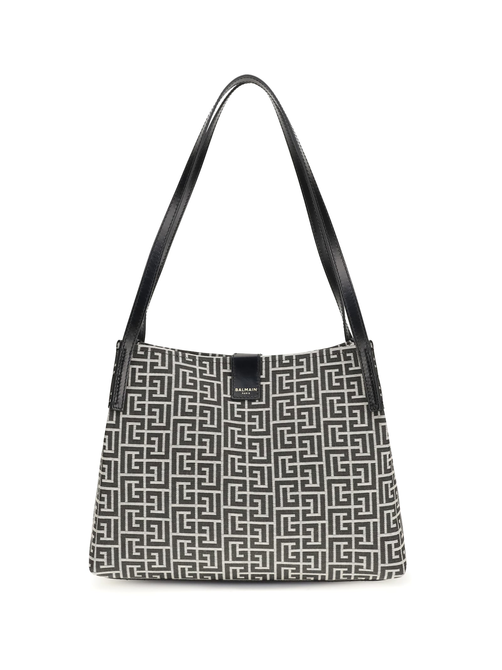Balmain - medium tote bag double handles geometric pattern