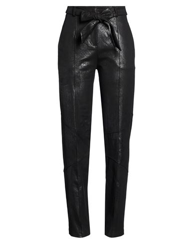 Woman Pants Black Size 4 Polyester, Elastane