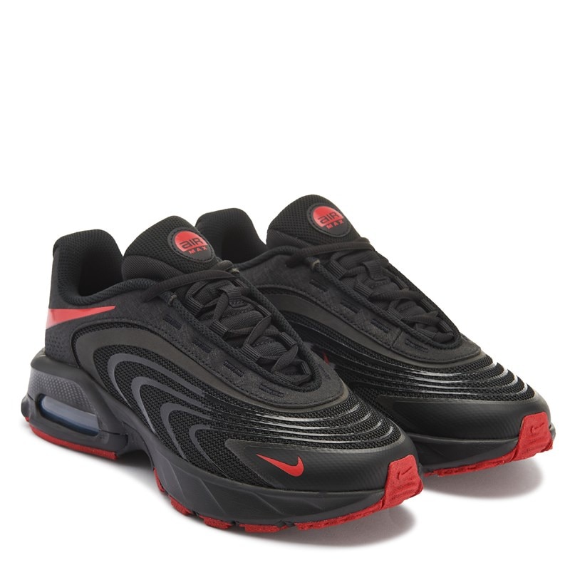 Men's Air Max Fire Sneakers (Black/Red)
