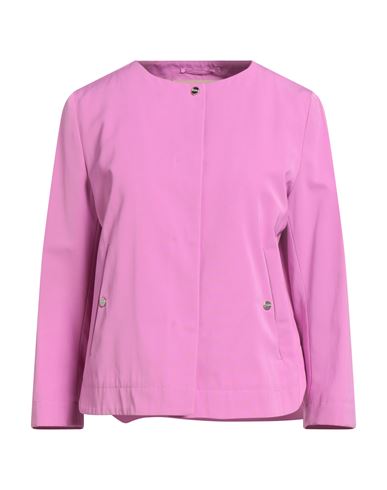 Woman Jacket Mauve Size 10 Polyester, Cotton