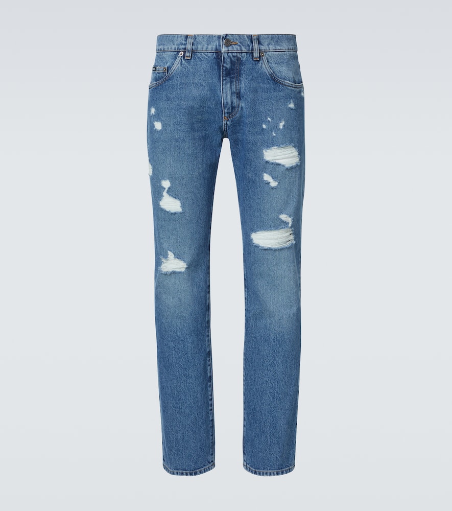 Distressed jeans