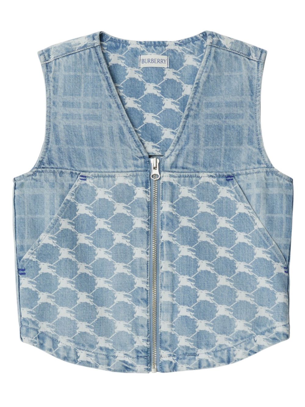 Equestrian Knight denim gilet - Blue