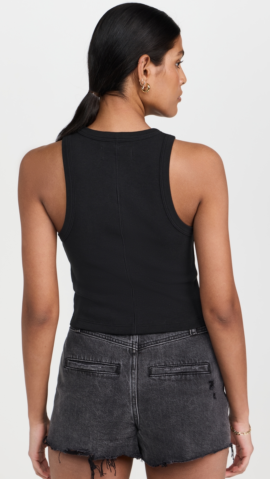 The Not So Basic Crop Tank Black