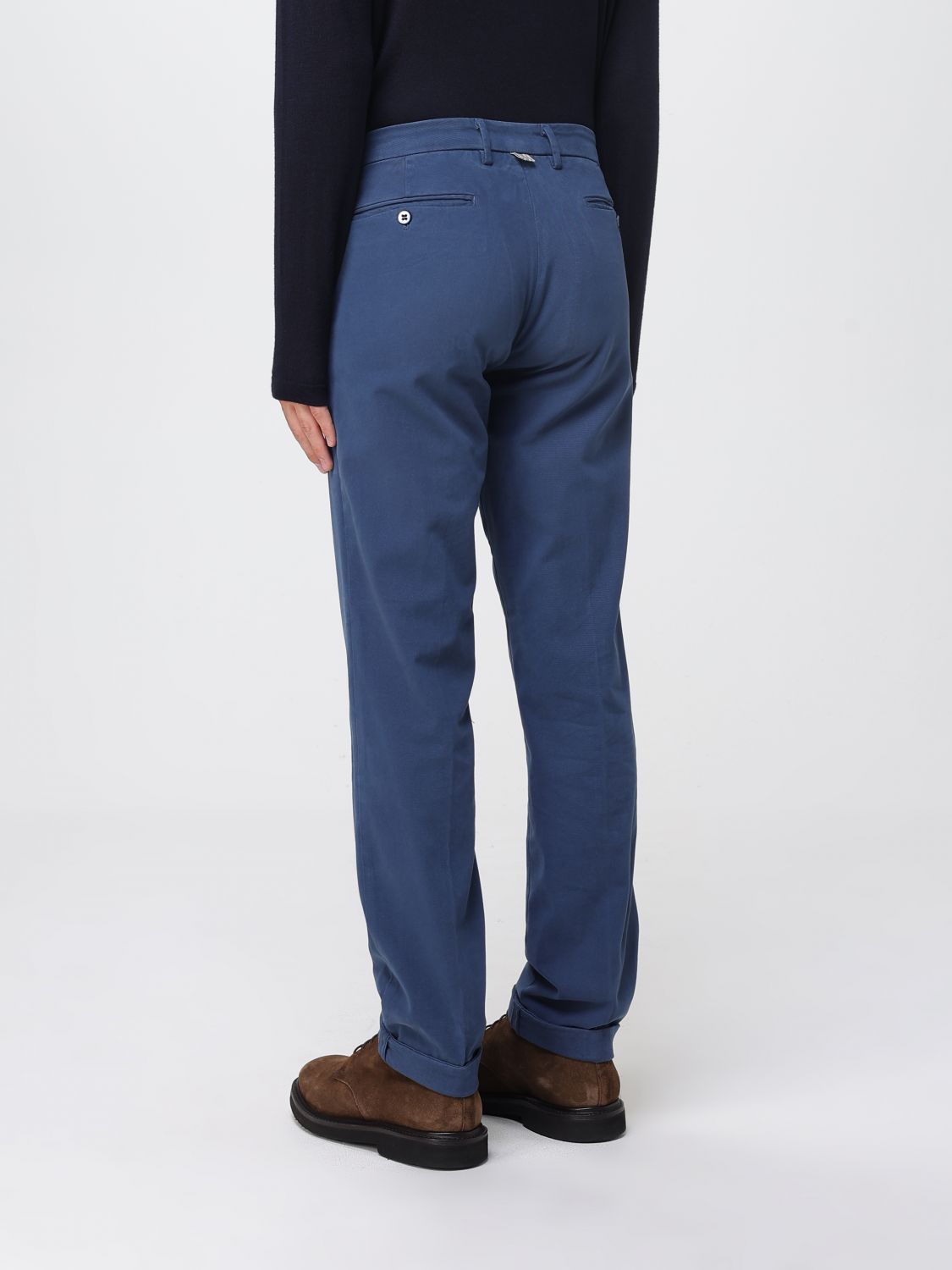 Pants Men color Gnawed Blue