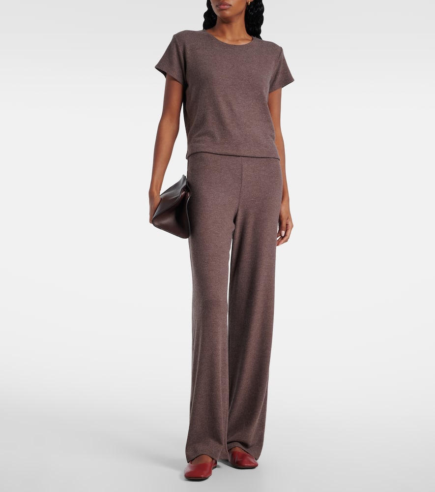 Lauren mid-rise wide-leg pants