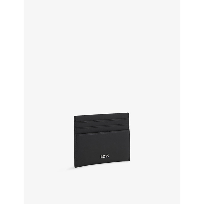 Mens Logo Leather Card Holder