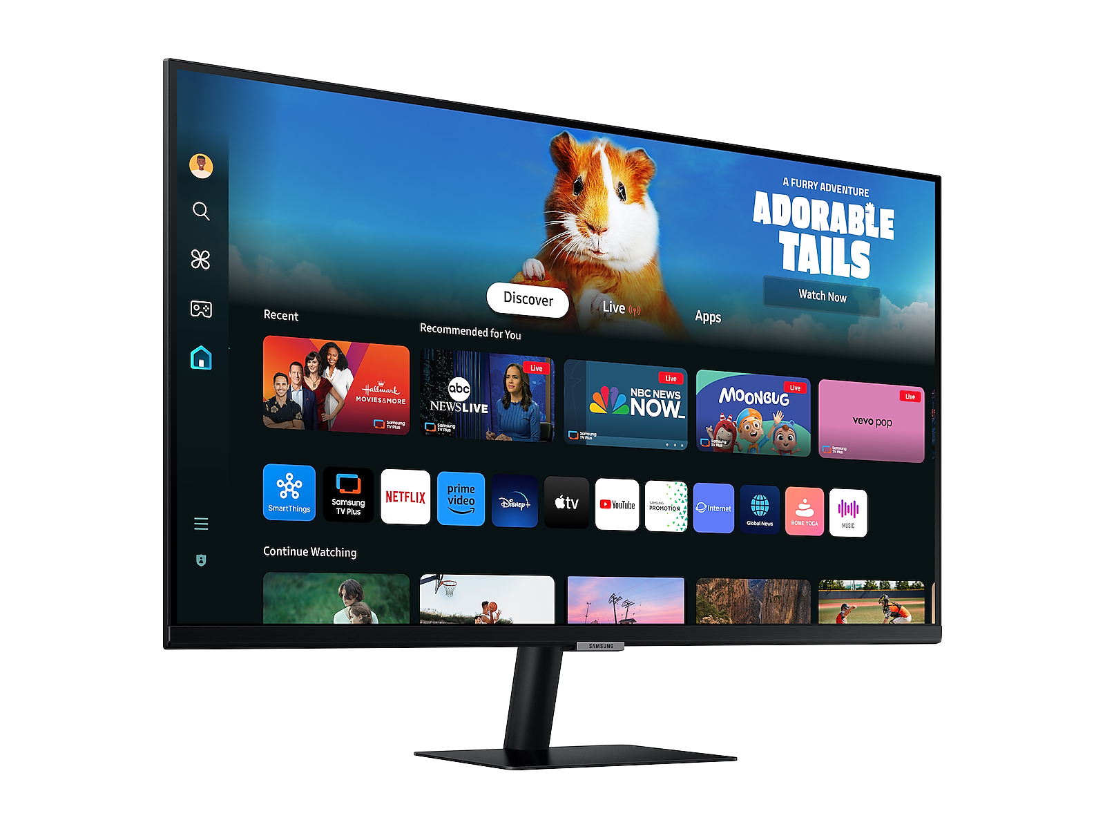 27" Smart Monitor M5 (M50D) FHD with Streaming TV and Speakers(LS27DM500ENXGO)