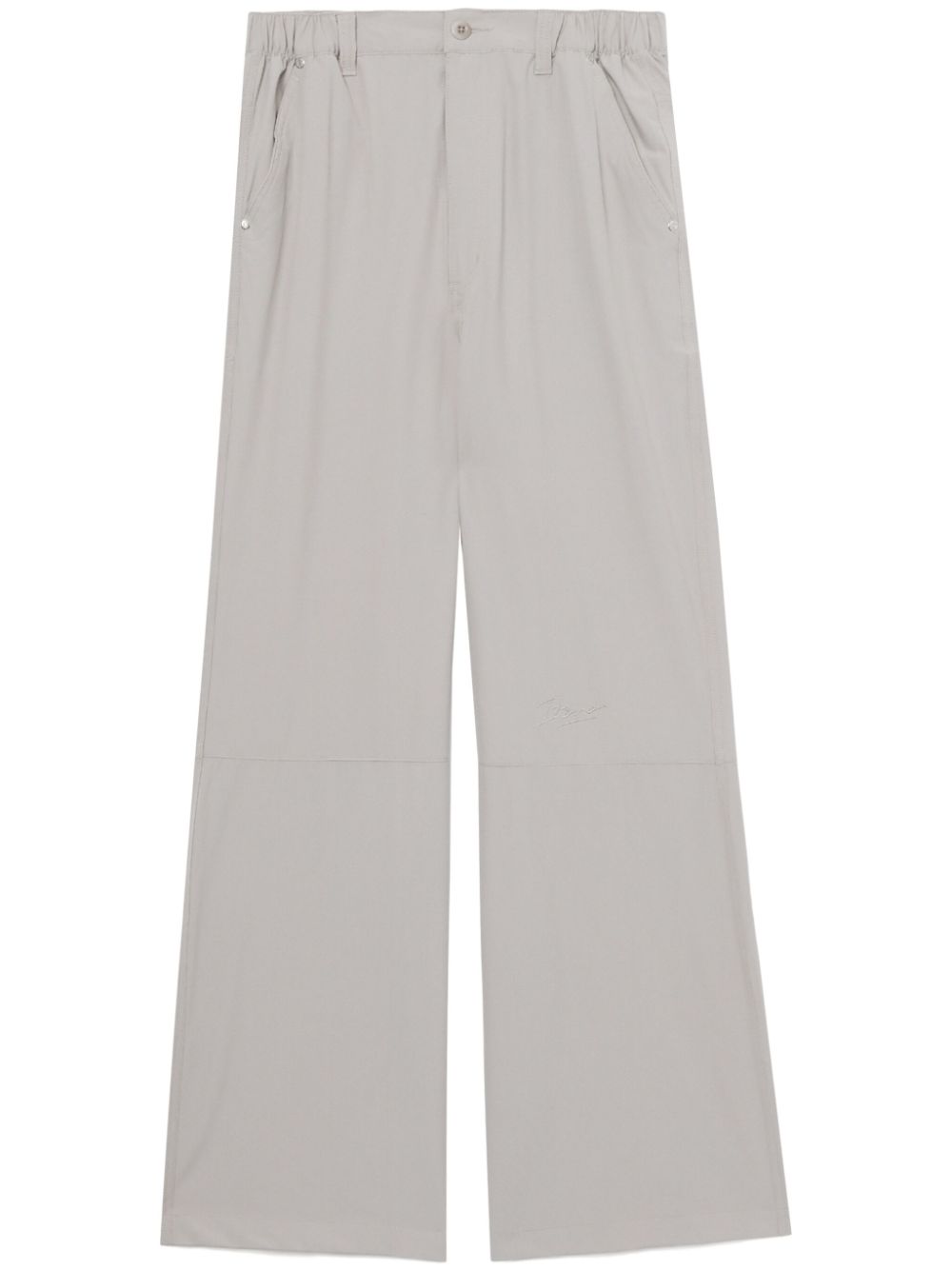 Logo-embroidered trousers - Green