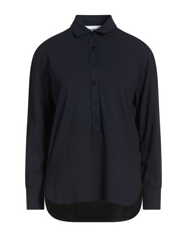Woman Polo shirt Midnight blue Size 4 Cotton, Elastane