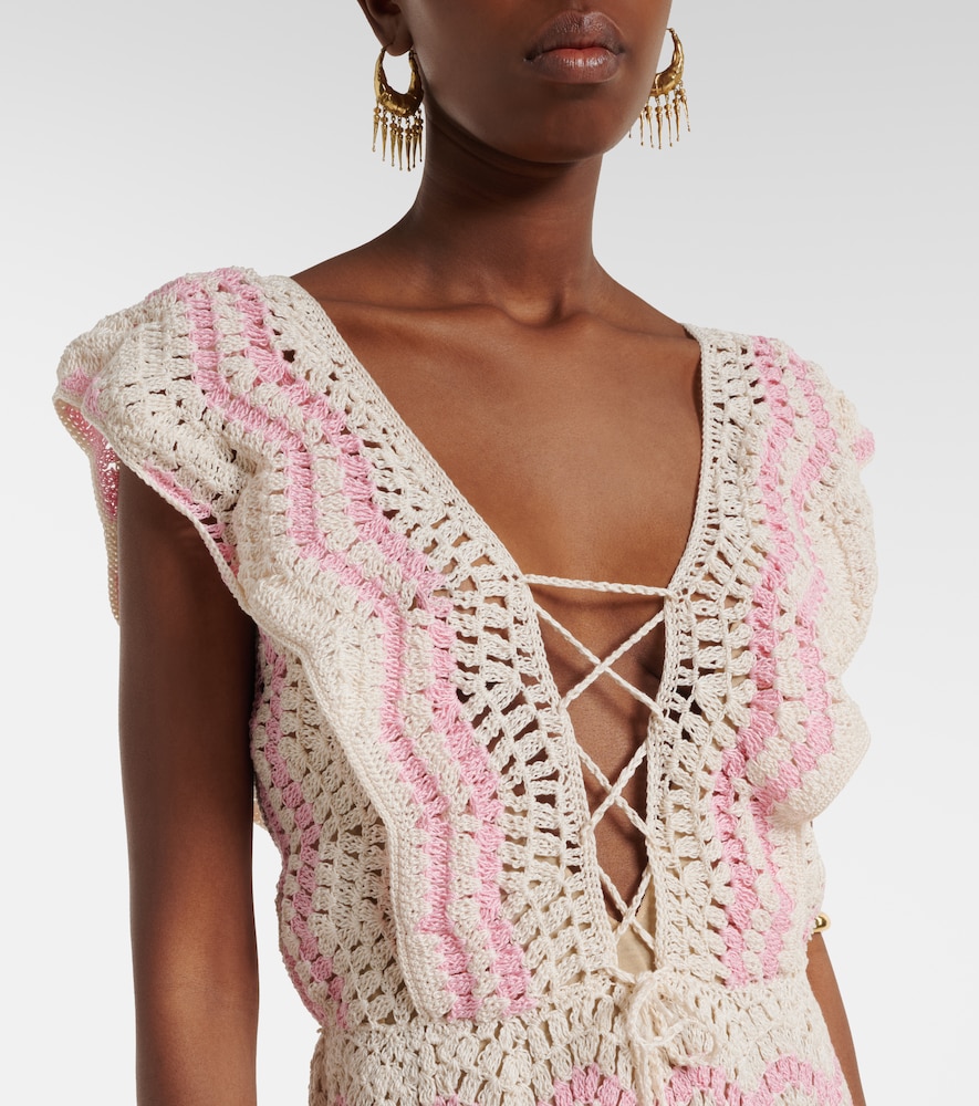 Melissa crochet cotton minidress