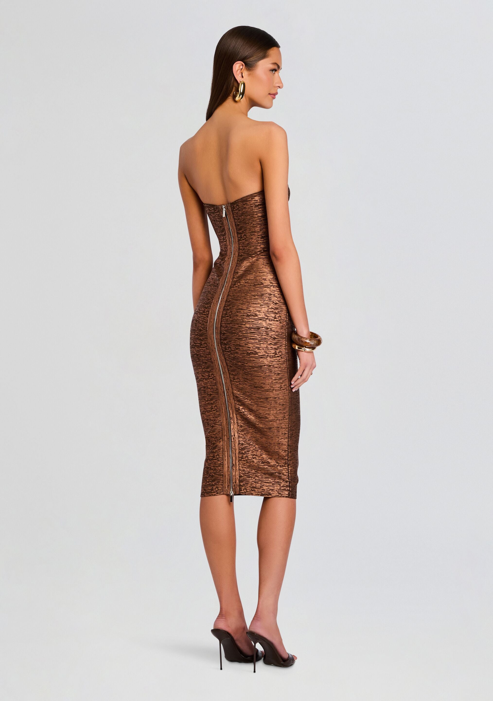 Charlize Coated Knit Dress