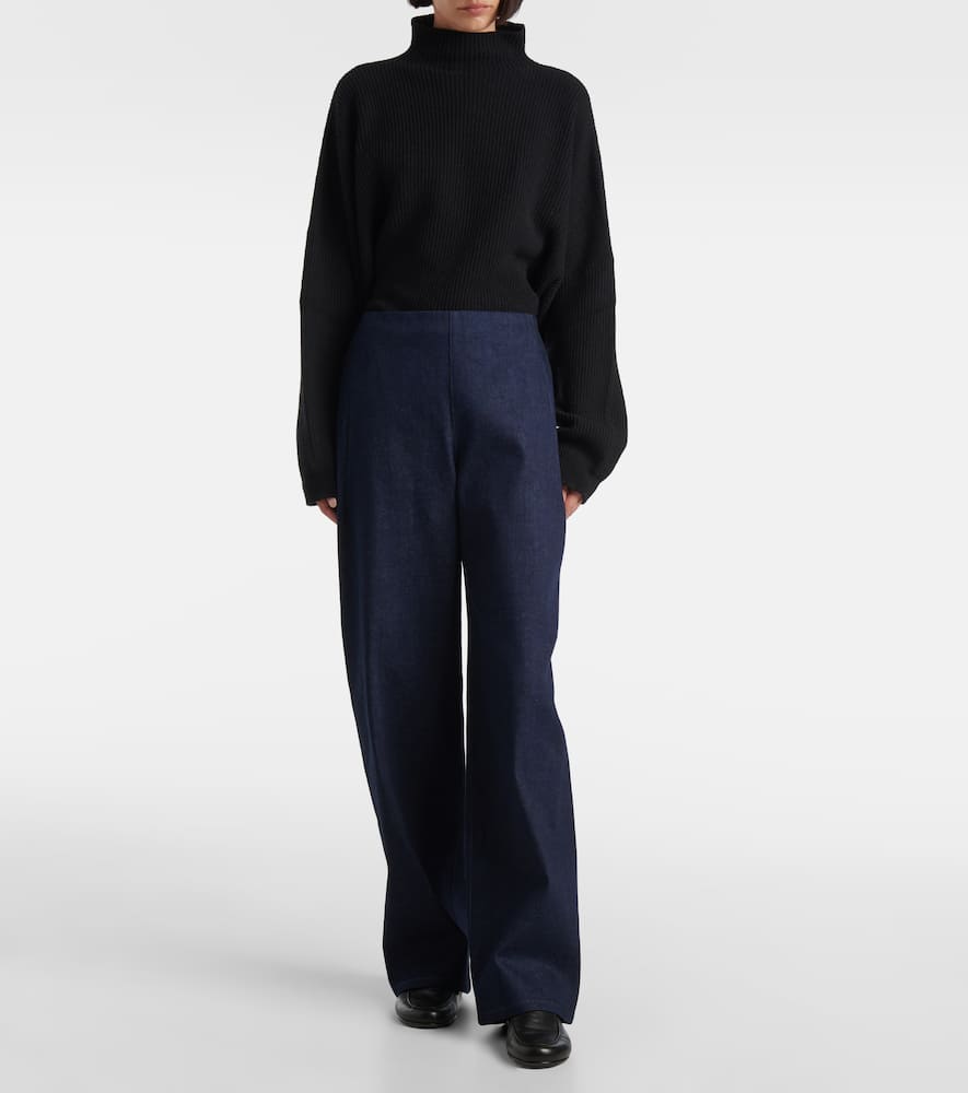 Jagger denim straight pants