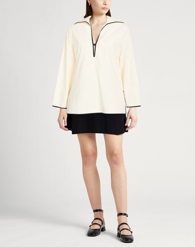 Woman Top Ivory Size 2 Cotton