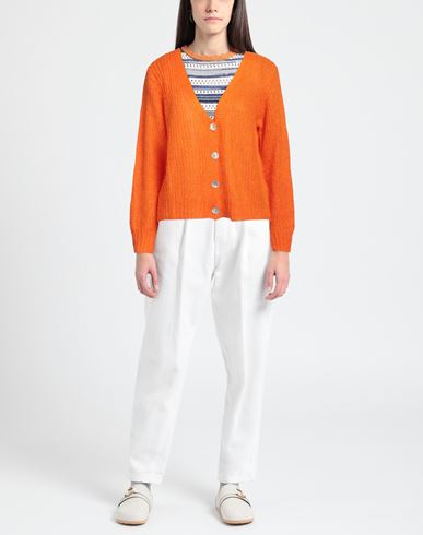 Woman Cardigan Orange Size ONESIZE Acrylic, Polyamide, Mohair wool