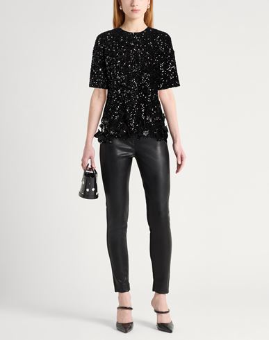 Woman Top Black Size 4 Polyester