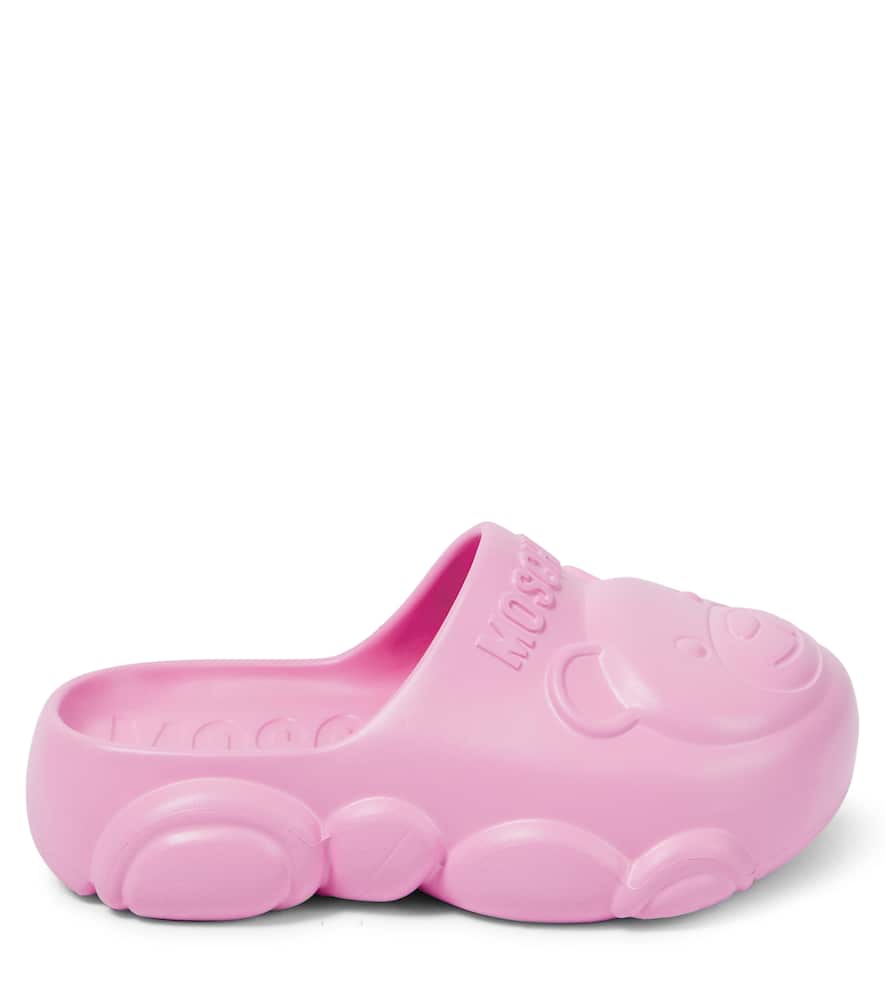 Moschino Kids Logo clogs