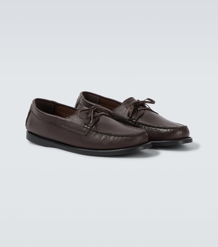 Saman Amel City Moc leather boat shoes