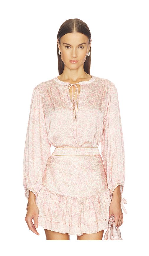 Rosewater House Bita Blouse in Pink. a