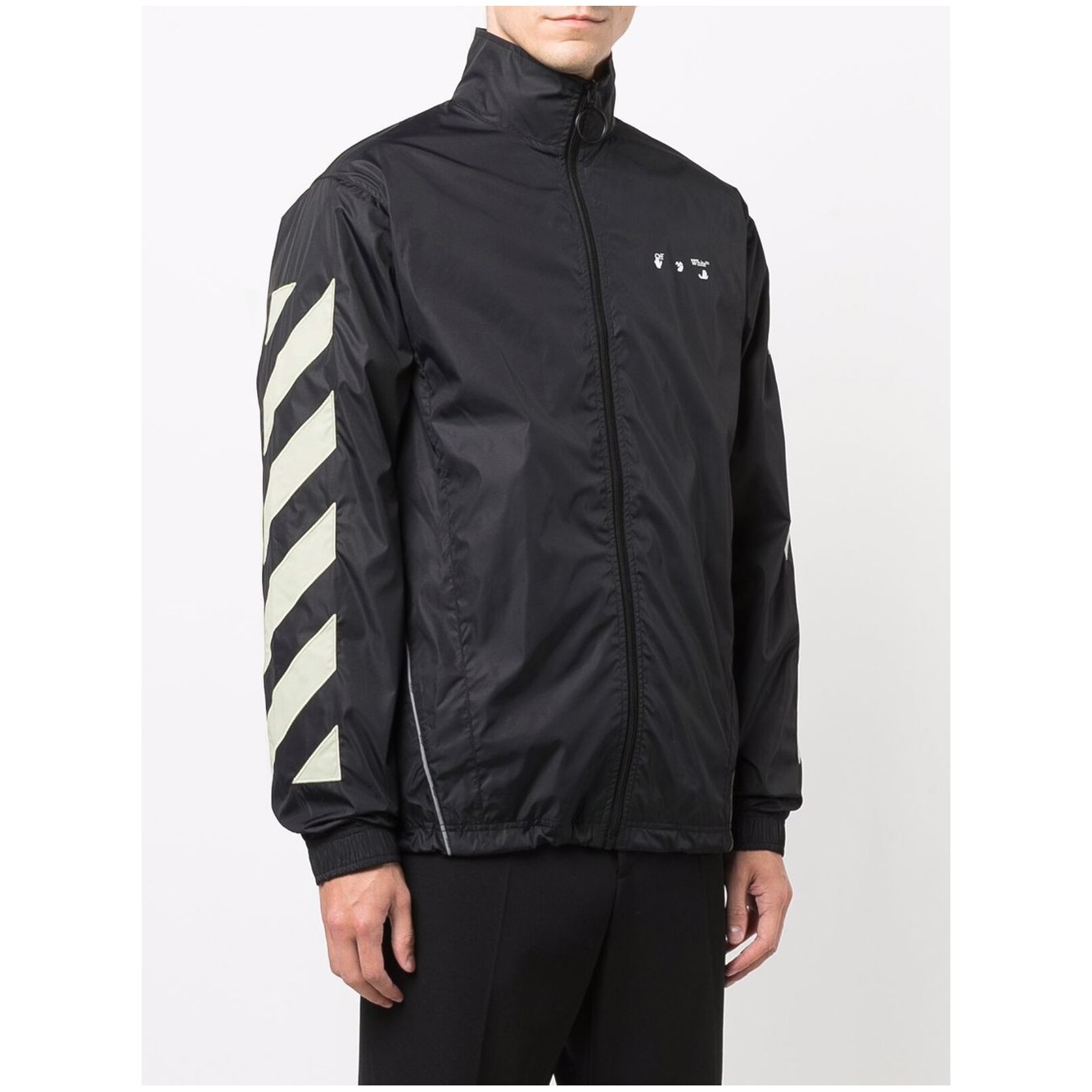 Logo-print windbreaker