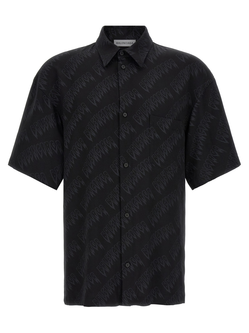 Balenciaga - short sleeve shirt chest pocket detai