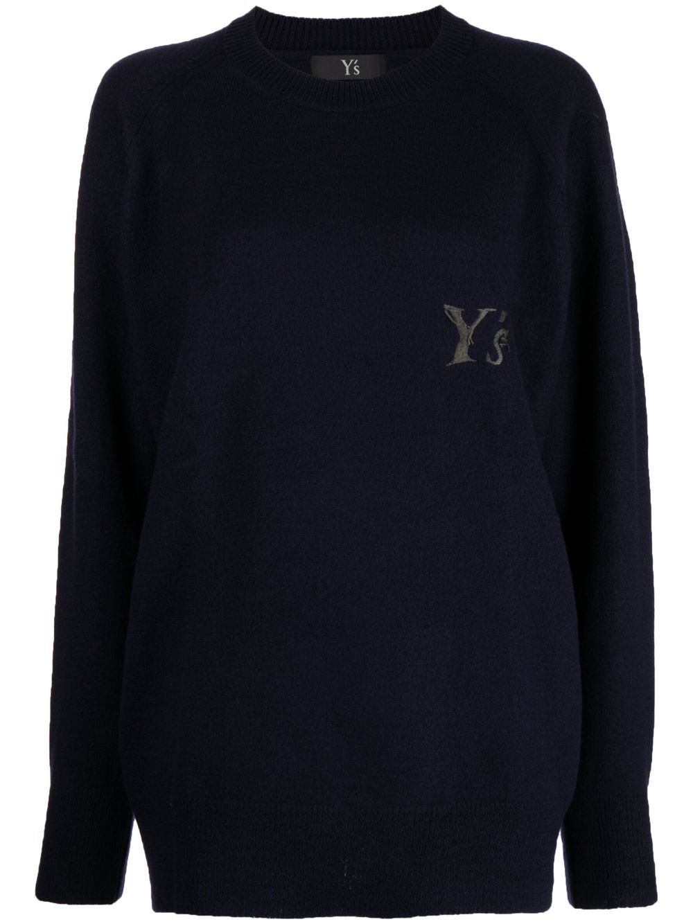 Logo-embroidered crew-neck jumper