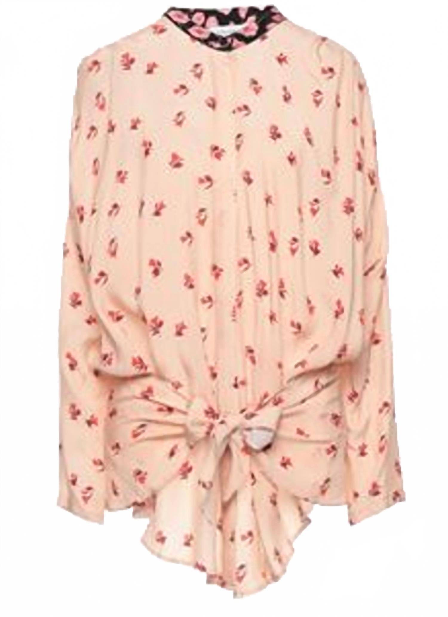 Women's Floral Top In Blush