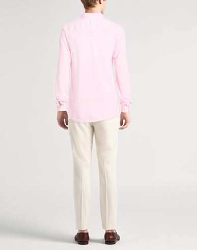 Man Shirt Light pink Size XXL Linen