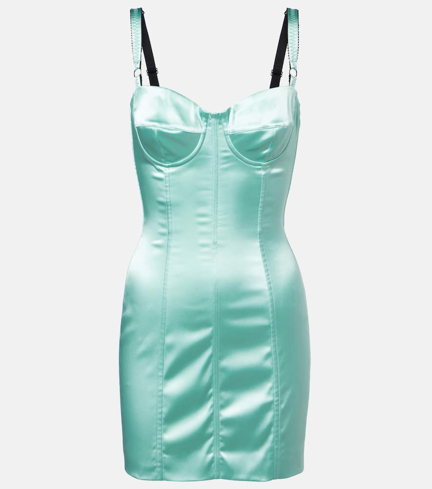 Bustier satin dress