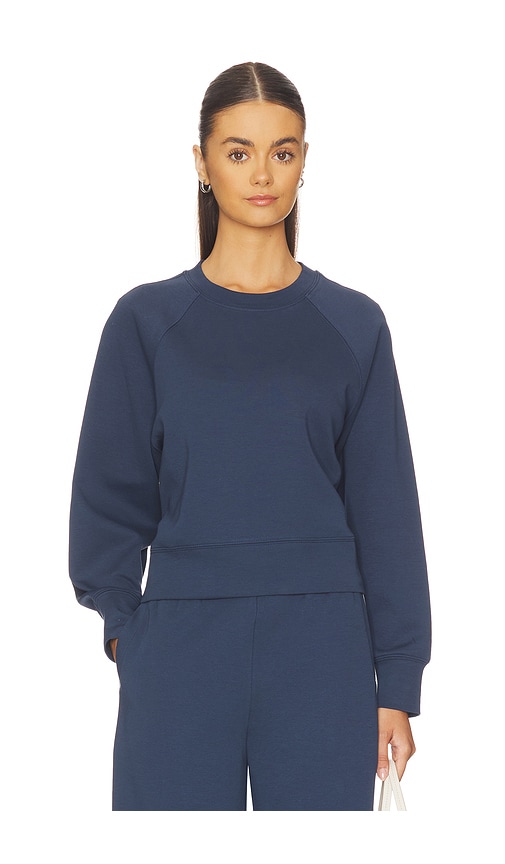 Perfectwhitetee Travel Crew Neck Sweatshirt in Navy. - L also in M, S
