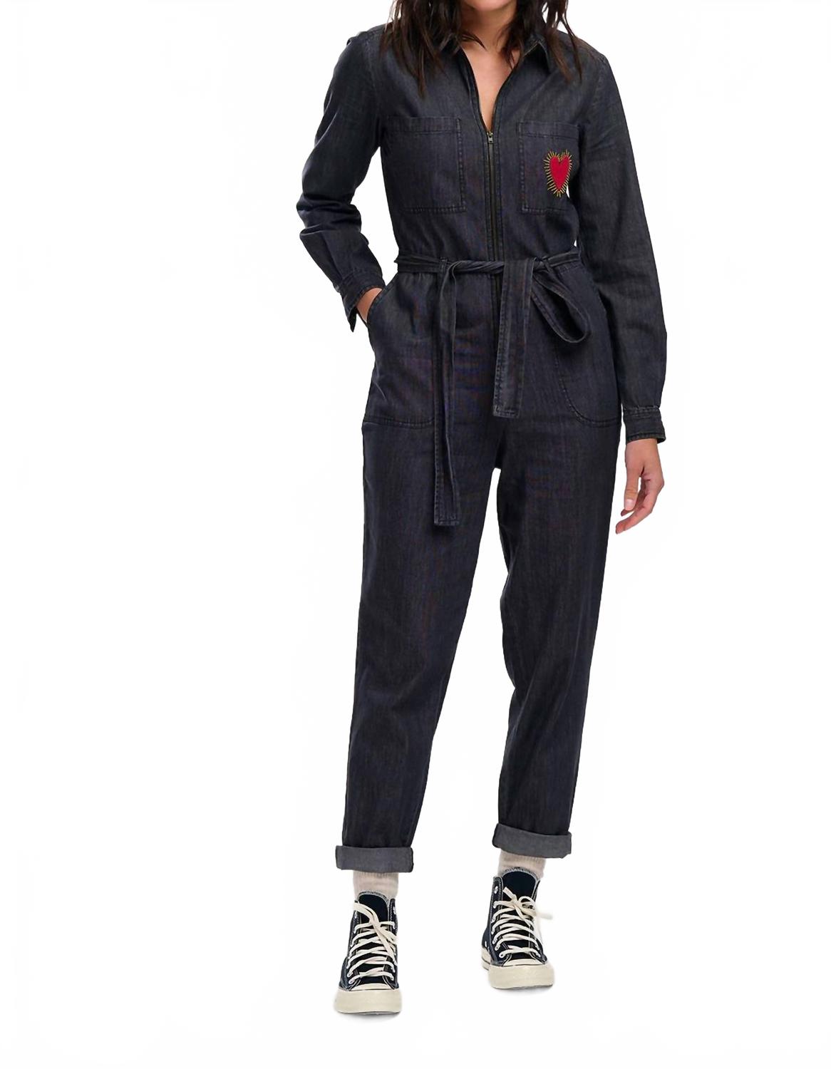 Anwen Boilersuit Romper In Heart Explosion