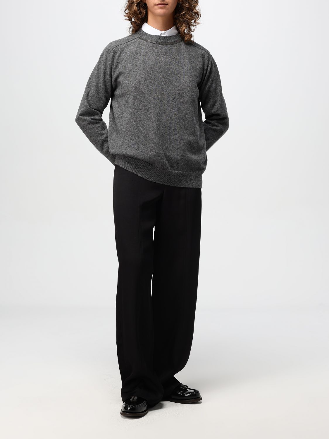 Pullover Girocollo In Cashmere