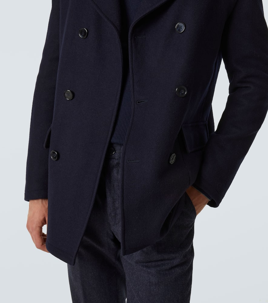 Double-breasted peacoat