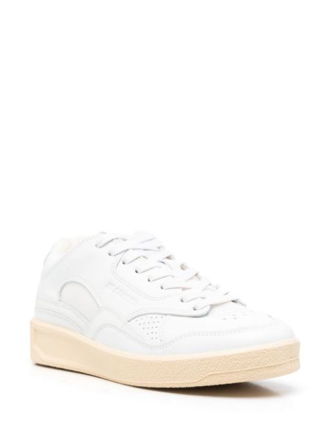 Debossed-logo low-top sneakers