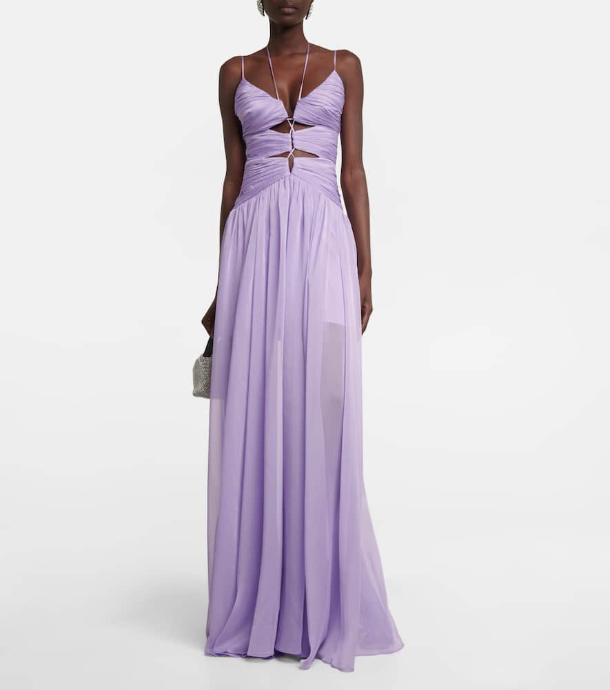 Rasario Cutout chiffon gown