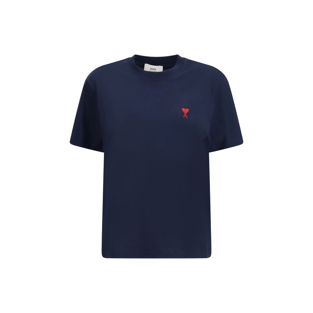 Logo-Embroidered Cotton T-Shirt — Navy