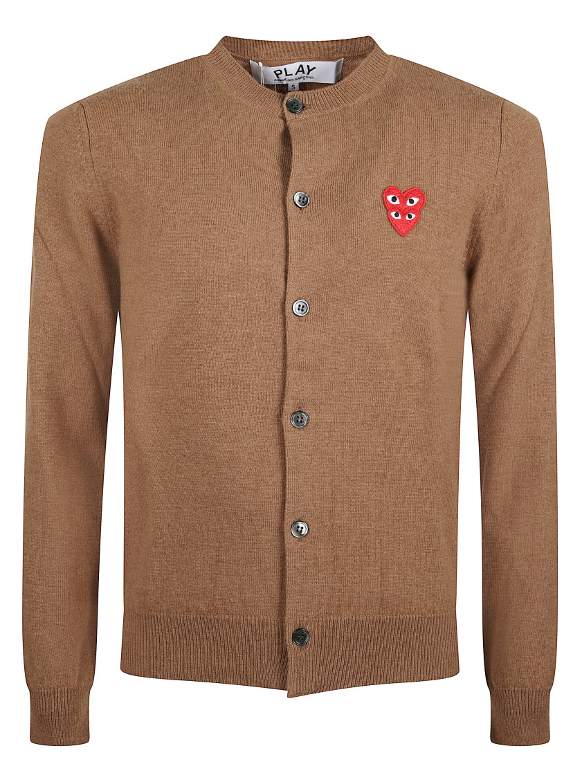 Brown Heart Cardigan